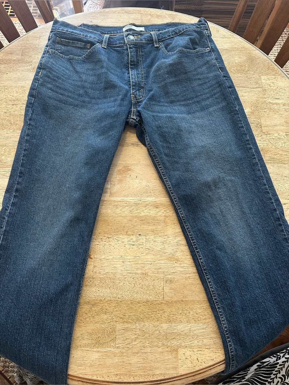 Levi Strauss Signature Relaxed Men's Dark Blue Jeans 38x32